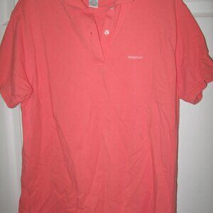 Izod Club Polo Shirt Men's Size Large 100% Cotton Salmon Pink